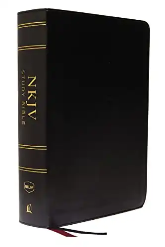 NKJV Study Bible, Leathersoft, Black, Full-Color, Comfort Print: The Complete Resource for Studying God s Word